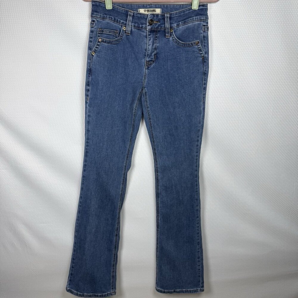 Rock & Roll Denim Women’s Mid Rise Bootcut Jeans W28 L36 Medium Wash
